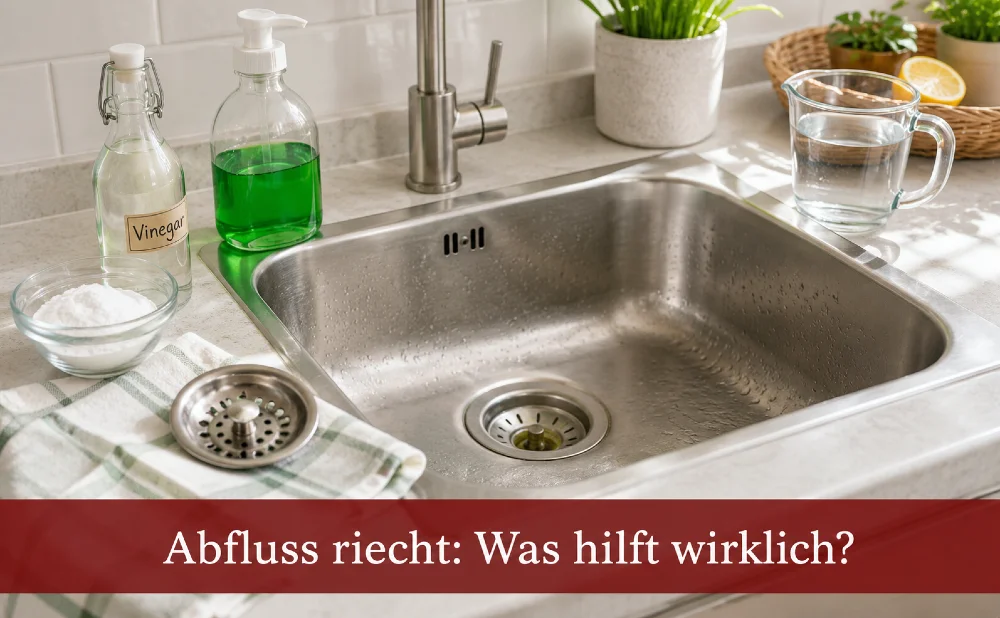 Abfluss riecht unangenehm was tun - Symbolbild