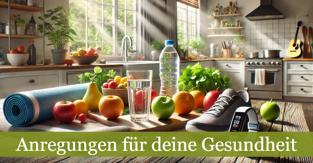 Küche mit lauter gesundheitsfördernden Dingen