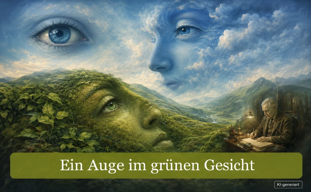 Rätsel – Das Auge im blauen Gesicht - Symbolbild