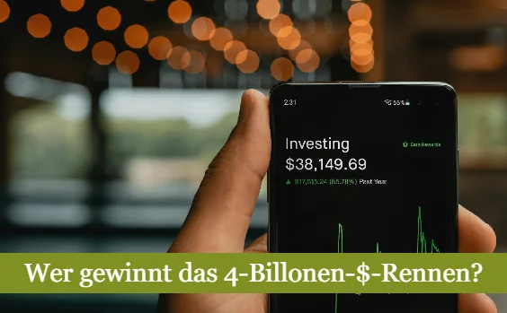 Rennen um eine Marktkapitalisierung von 4 Billionen Dollar