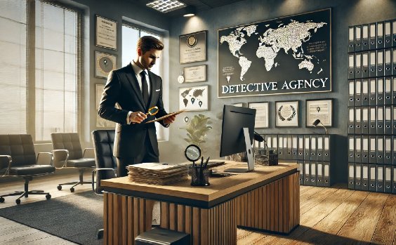 Detektiv im Büro