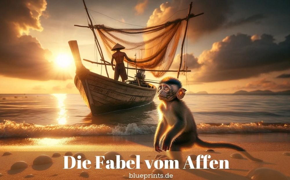 Ein Affe am Strand