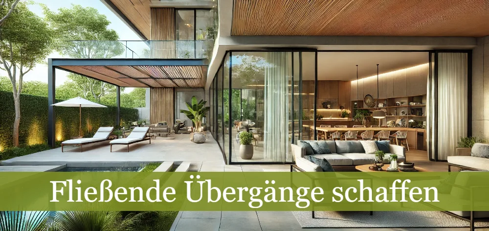 Terrasse mit fließenden Übergängen