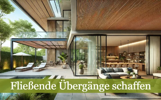 Terrasse mit fließenden Übergängen