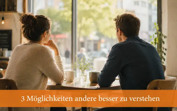 Zwei Menschen im Cafe