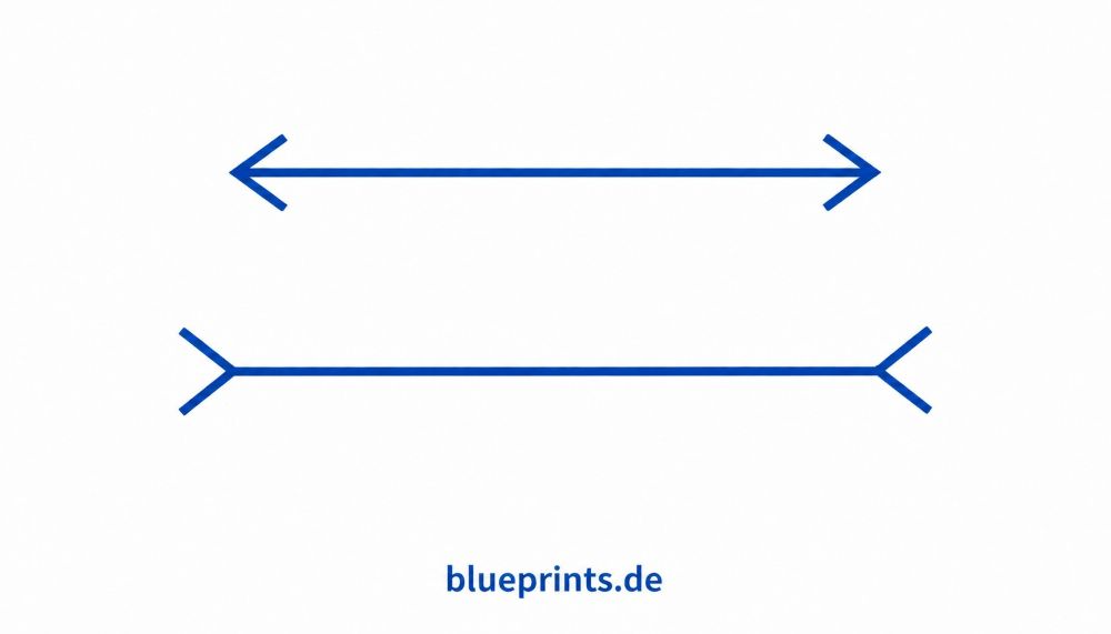 Das Müller-Lyersche Rätsel als Bild