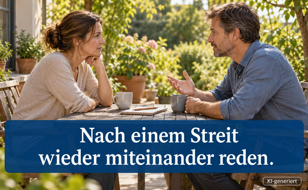 Nach dem Streit wieder miteinander reden - Symbolbild