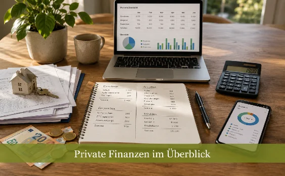 Private Finanzen im Überblick - Symbolbild