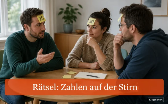 Rätsel: Zahlen auf der Stirn - Symbolbild