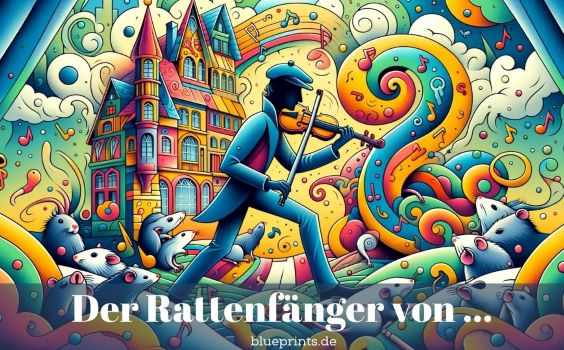 Ein buntes Bild zum Rattemnfänger von Hameln