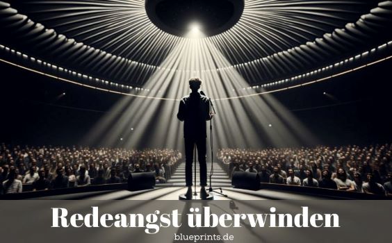 Ein Mann redet vor großem Publikum.