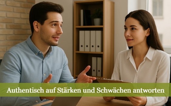 Authentisch auf Stärken und Schwächen antworten