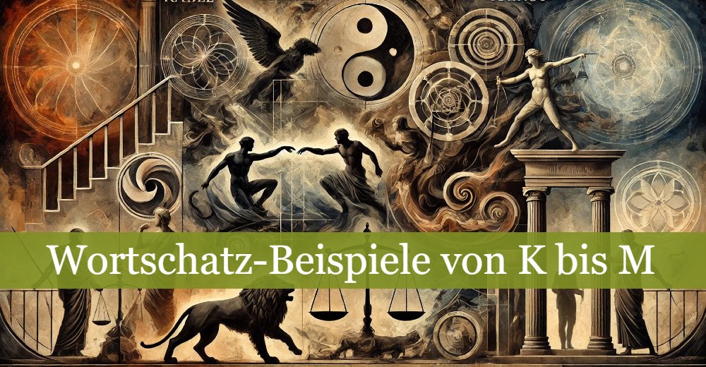 Wortschatz-Beispiele von K bis M