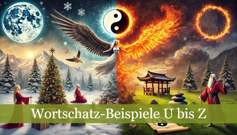 Wortschatz Beispiele U bis Z