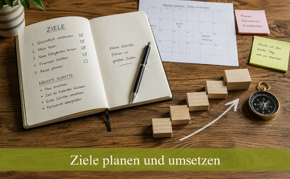 Ziele planen und umsetzen - Symbolbild