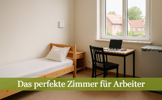 das perfekte Zimmer für Arbeiter