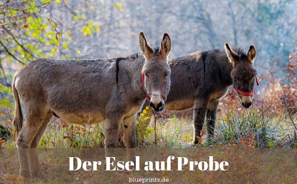 Zwei Esel