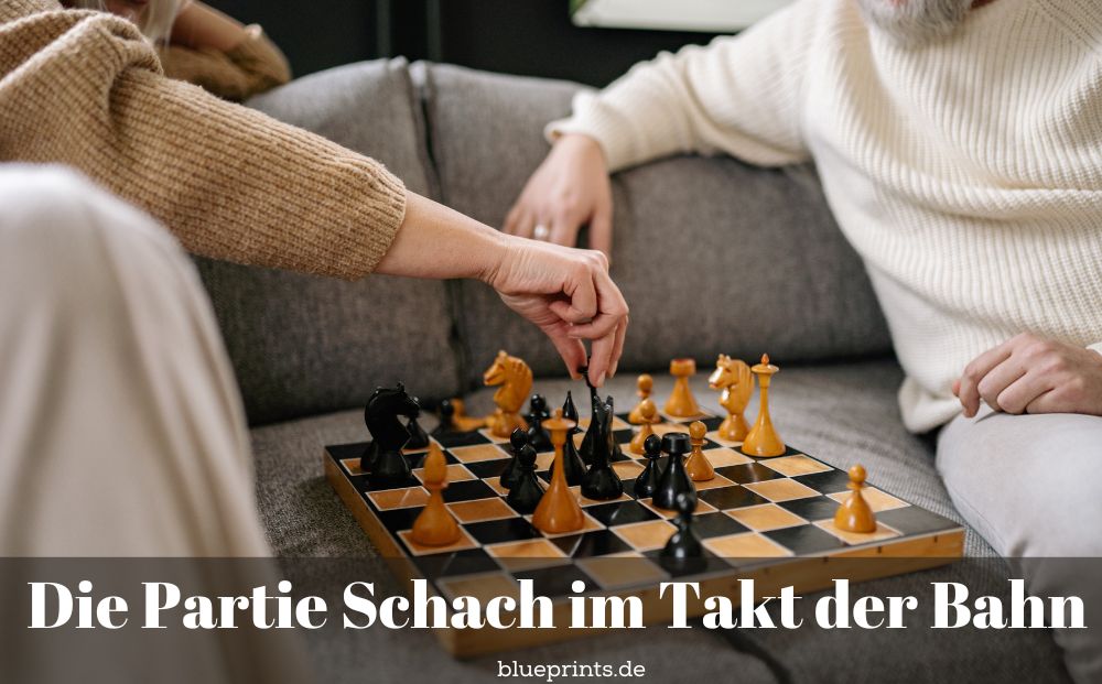 Frau und Mann spielen Schach