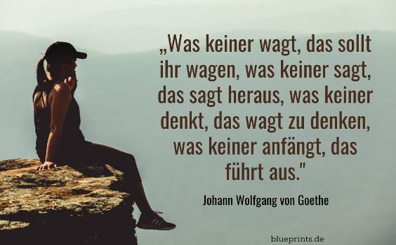 Goethe über das Denken und Tun | Zitat