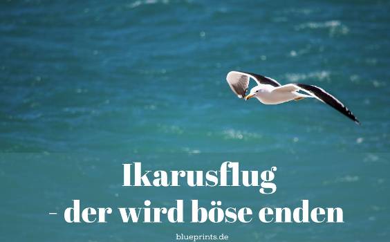 Möwe fliegt über offener See