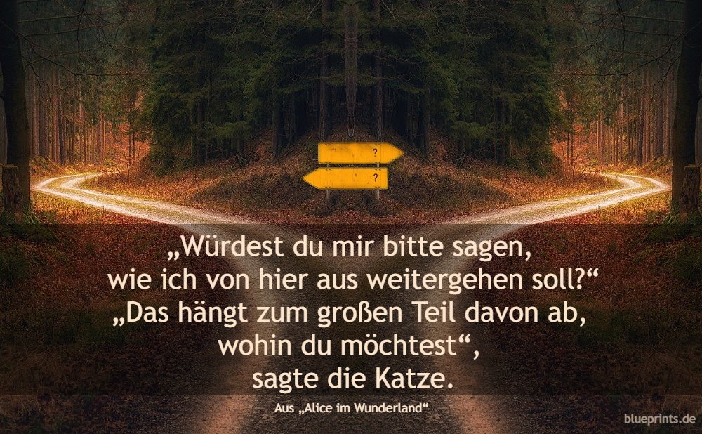 Alice im Wunderland und der Weg