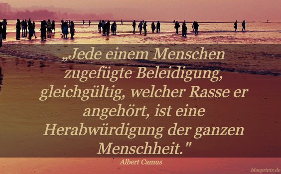 Albert Camus über Beleidigungen
