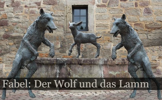 Fabel: Der Wolf und das Lamm