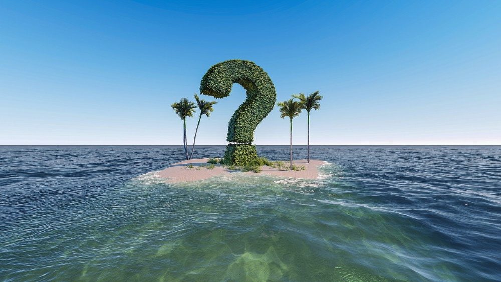 Fragezeichen Insel