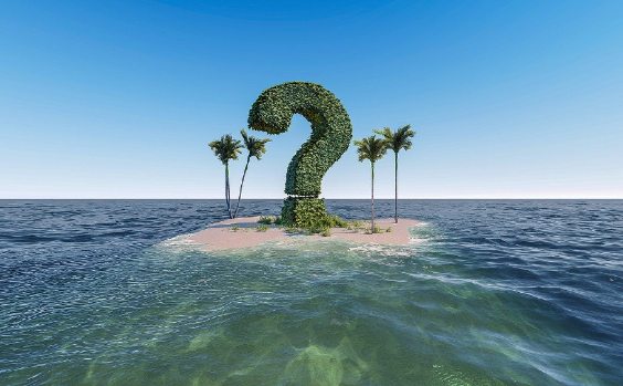 Fragezeichen Insel
