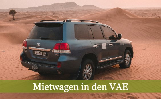 Mietwagen in der Wüste