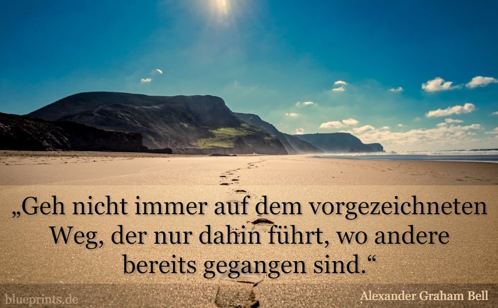 Vorgezeichneter Weg Bell Strand