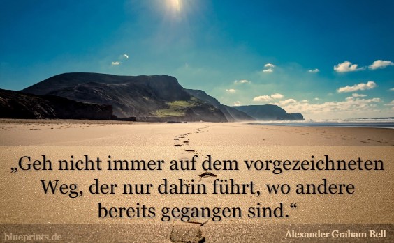 Vorgezeichneter Weg Bell Strand