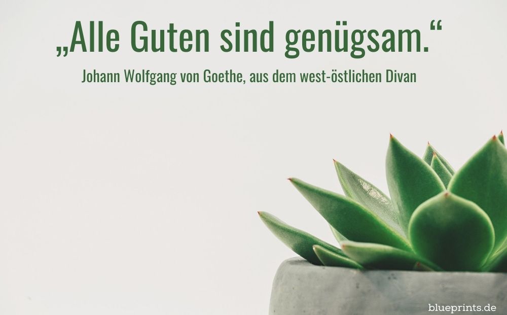 Goethe über die Guten