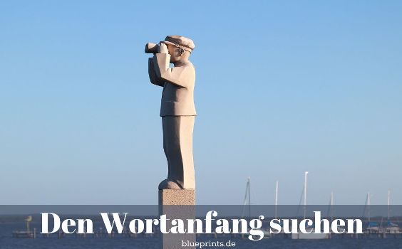 Skulptur - Mann mit Fernglas