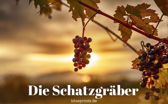 Weinrebe vor einem Sonnenuntergang