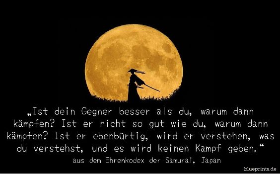 Ehrenkodex der Samurai über den Kampf