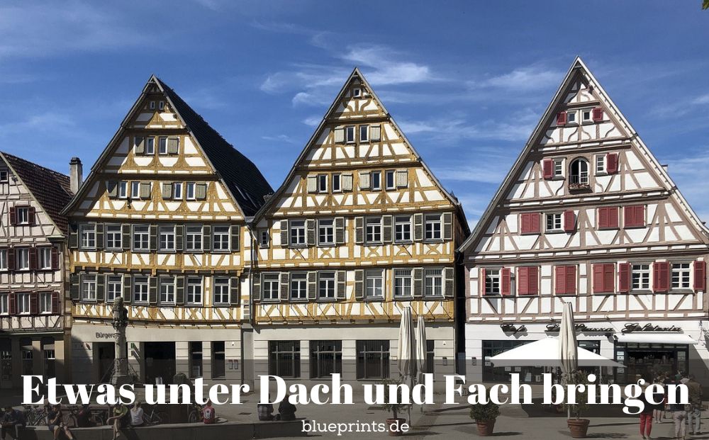 Fachwerkhäuser auf dem Marktplatz in Herrenberg