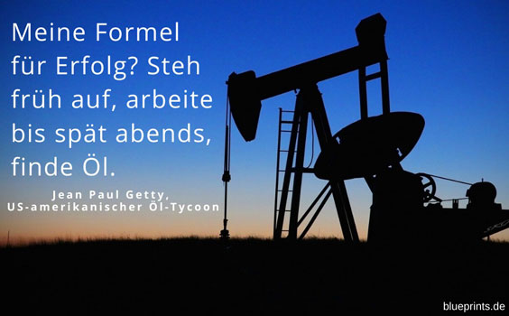 Getty über die Formel für Erfolg