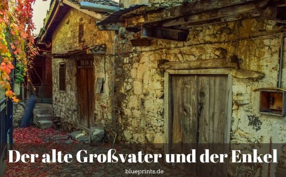 Ein altes Haus im Herbst