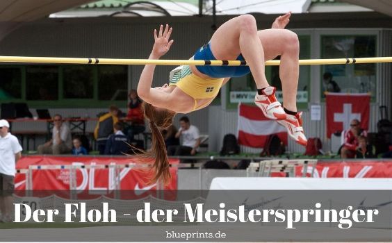 Athletin beim Hochsprung