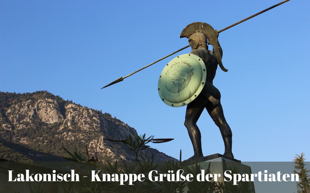Ein Spartaner mit Speer