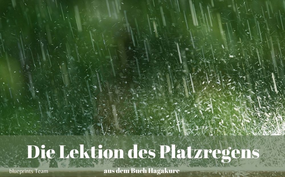 Die Lektion des Platzregens