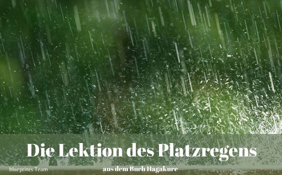 Die Lektion des Platzregens