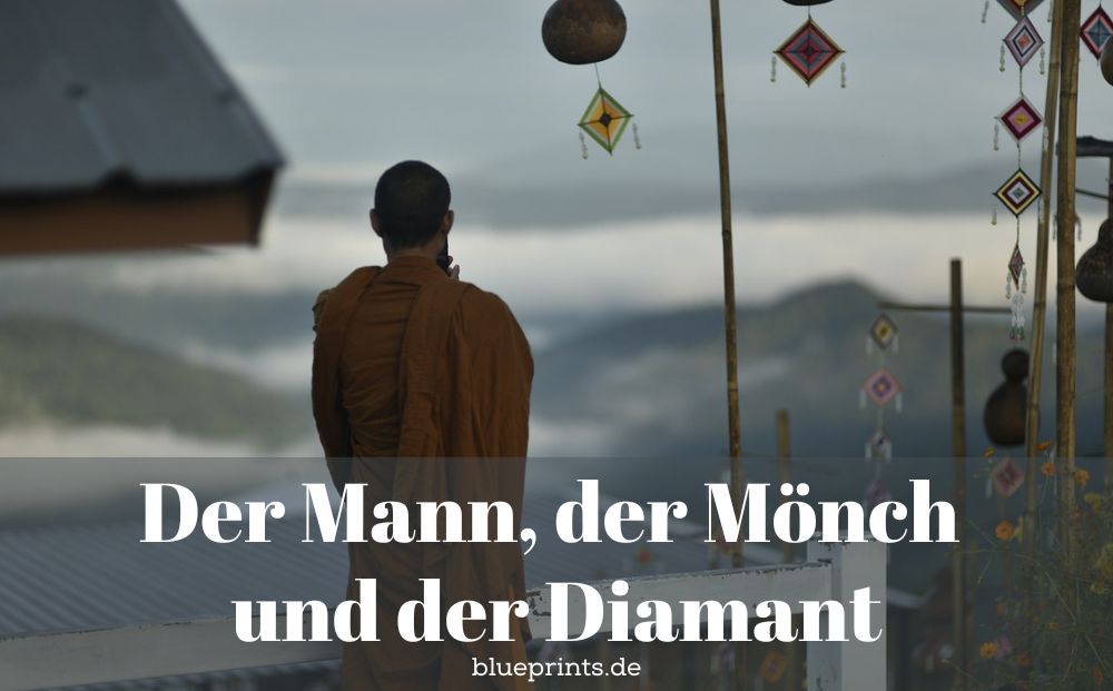 Mönch beim Meditieren