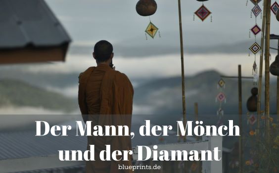 Mönch beim Meditieren