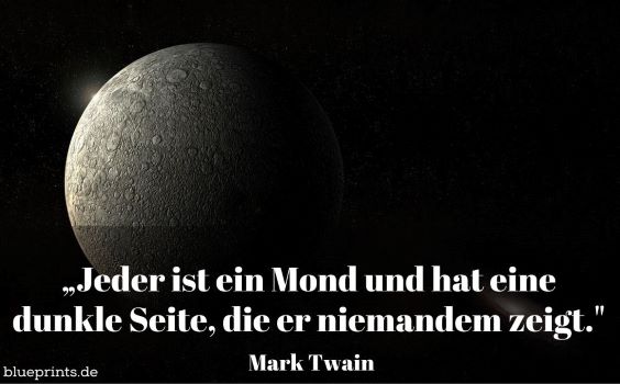 Helle und dunkle Seite des Mondes