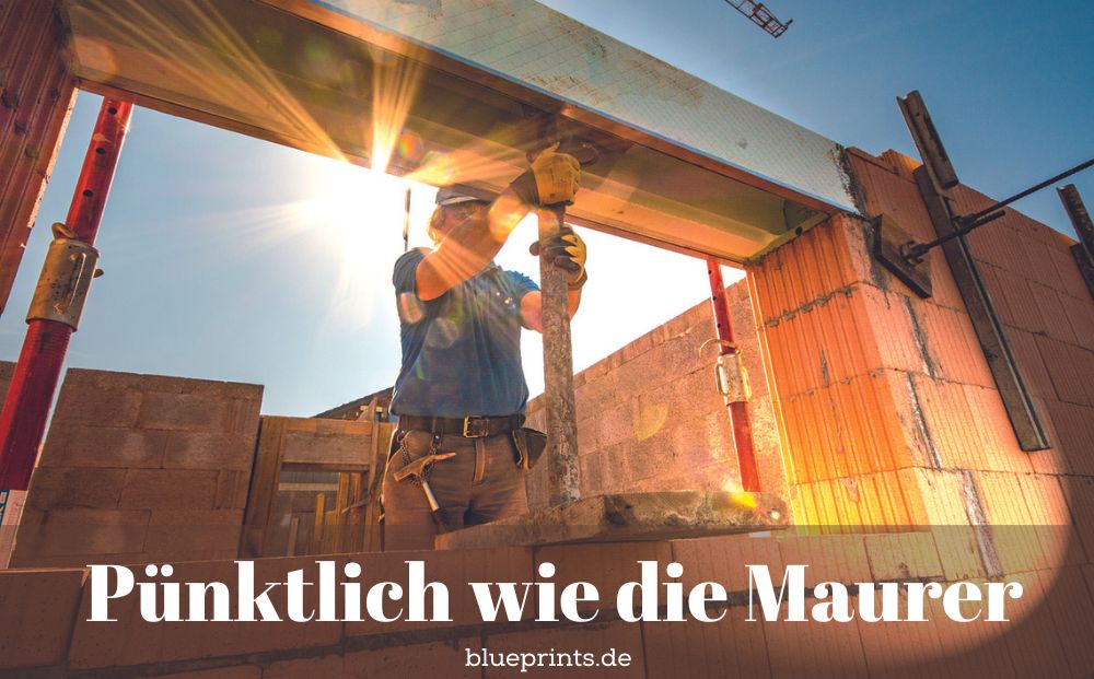 Maurer bei der Arbeit