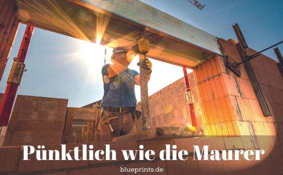 Maurer bei der Arbeit