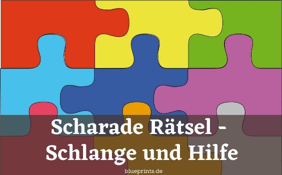 Scharade Rätsel - Schlange und Hilfe