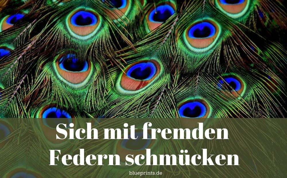 Mit fremden Federn schmücken